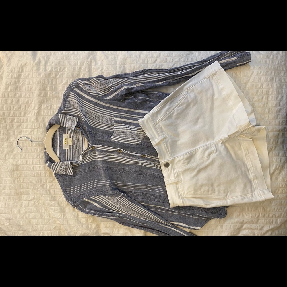 Anthropologie Maeve Striped Top